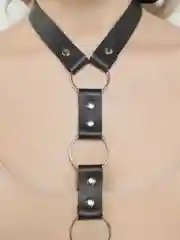 Портупея женская из натуральной кожи на шею и талию