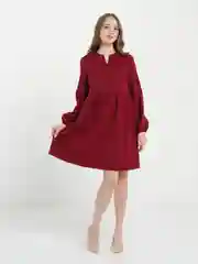 Бордовый платье женское