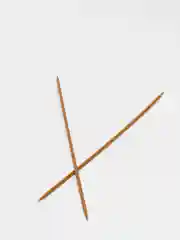 Спицы для вязания , чулочные, бамбук , d = 3,5 мм, 25 см, 5 шт