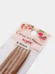 Спицы для вязания, чулочные, d = 4 мм, 25 см, 5 шт