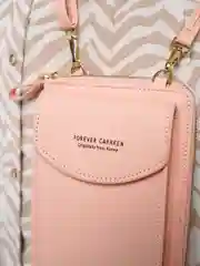 Розовый женская сумка клатч для телефона.Сумка кошелек для смартфона.Кошелек женский.Клатч женский