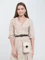 Бежевый женская сумка для смартфона