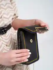 Черный женская сумка для смартфона