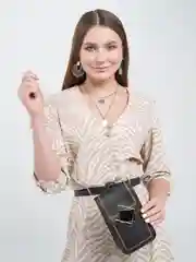 Черный женская сумка для смартфона