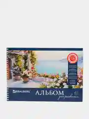 Альбом для рисования BRAUBERG, А4, 40 листов, гребень, обложка картон