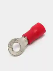 10 штук Клемма кольцевая д.4мм 0.5-1.5мм2 красная изолированная под обжим