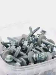 Кровельные саморезы с удлиненным сверлом  5,5 х 32 Daxmer, цинк