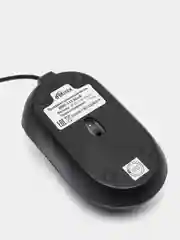 Черный мышь проводная Ritmix ROM-111 (оптическая, 3 кн., USB, 800 dpi)