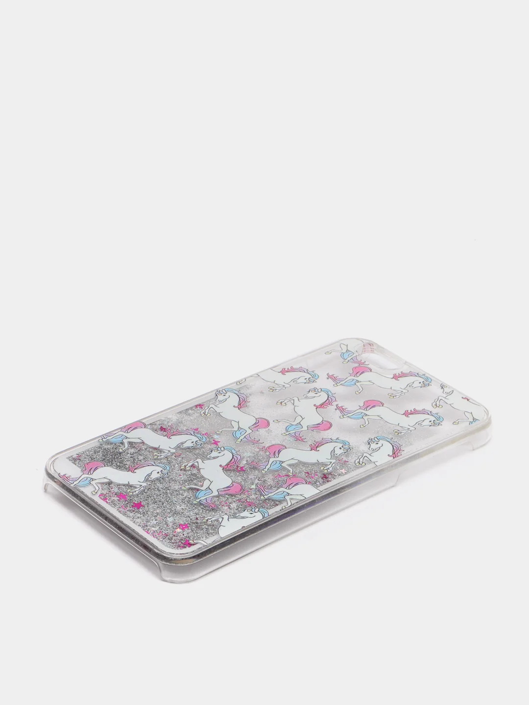 Голубой чехол для iPhone 6/6 Plus, 7-8/7-8 Plus "Блёстки"