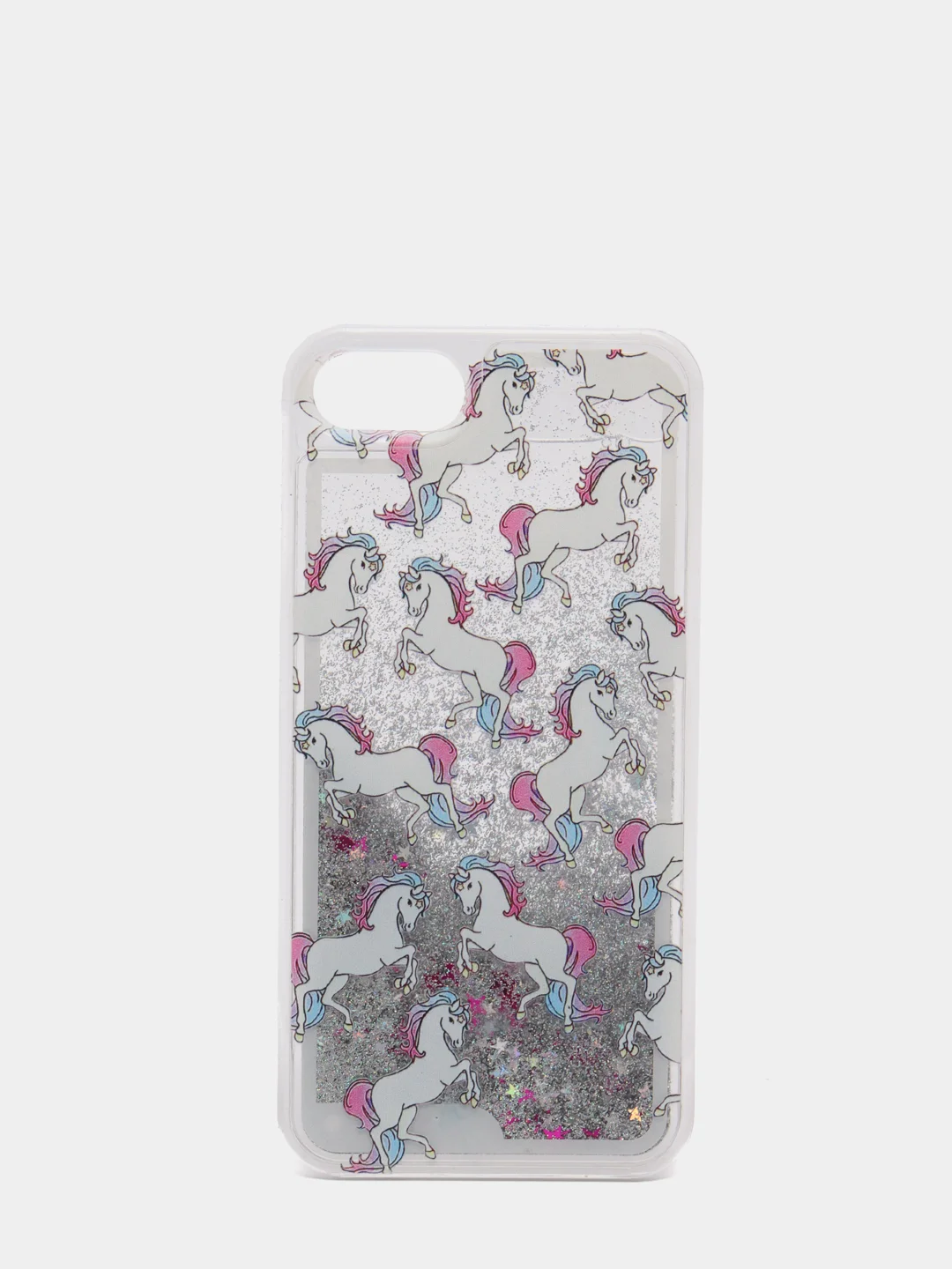 Голубой чехол для iPhone 6/6 Plus, 7-8/7-8 Plus "Блёстки"