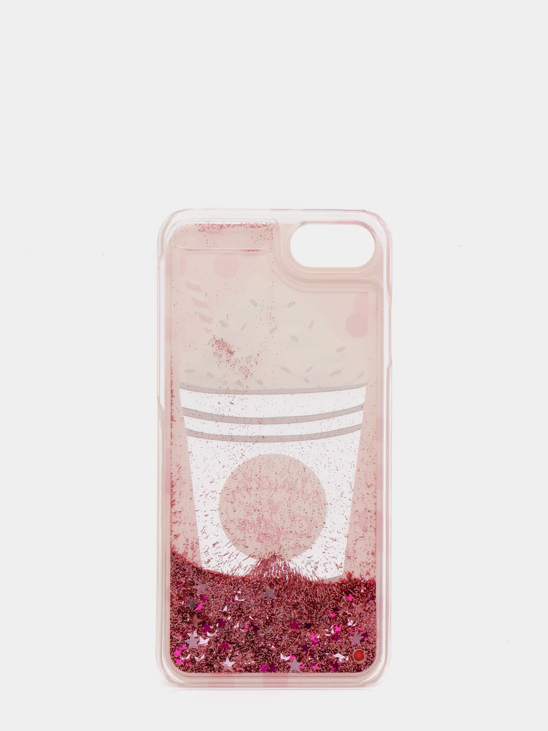 Розовый чехол для iPhone 6/6 Plus, 7-8/7-8 Plus "Блёстки"