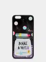 Черный чехол для iPhone 6/6 Plus, 7-8/7-8 Plus "Блёстки"