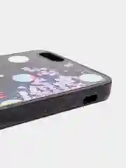 Черный чехол для iPhone 6/6 Plus, 7-8/7-8 Plus "Блёстки"