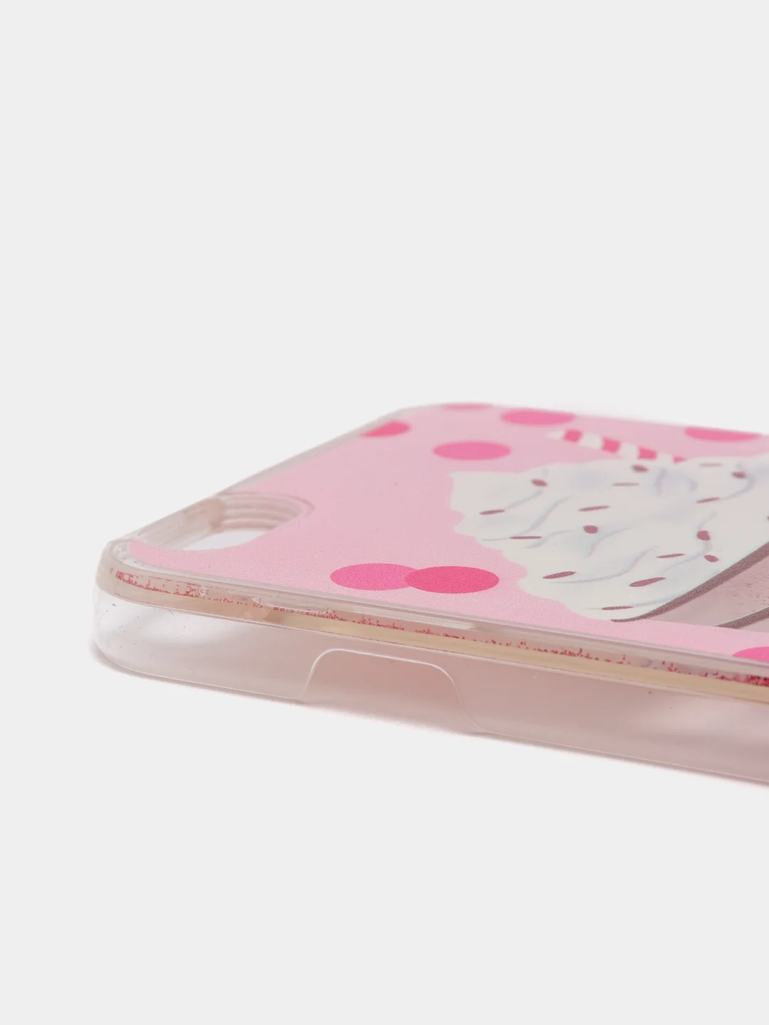 Розовый чехол для iPhone 6/6 Plus, 7-8/7-8 Plus "Блёстки"
