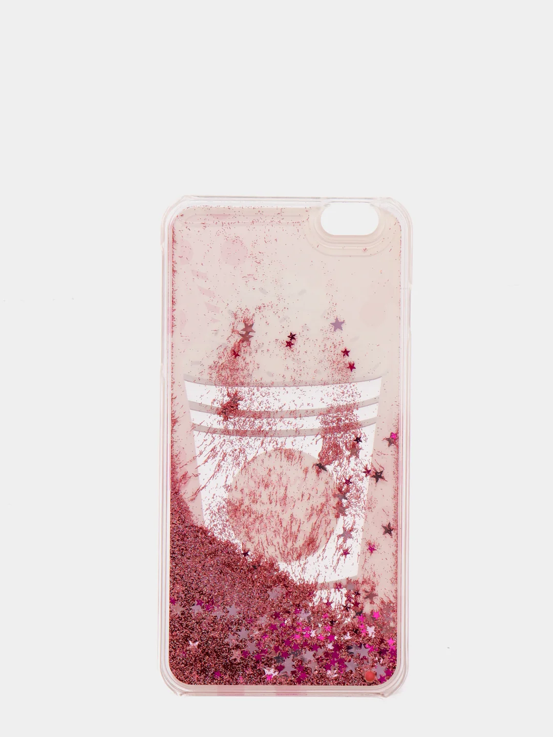 Розовый чехол для iPhone 6/6 Plus, 7-8/7-8 Plus "Блёстки"