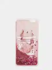 Розовый чехол для iPhone 6/6 Plus, 7-8/7-8 Plus "Блёстки"