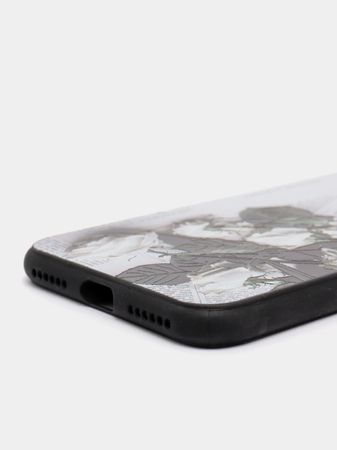 Угольный чехол "Растения" для iPhone 6 / 7 / 8 / 6 Plus / 7 Plus / 8 Plus