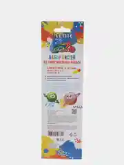 Пастельно-коралловый кисти художественные для рисования набор 4шт/уп синтетика №4, 8, 10, 12