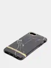 Черный чехол для iPhone 6 / 6plus, 7-8 / 7-8plus "Принты"