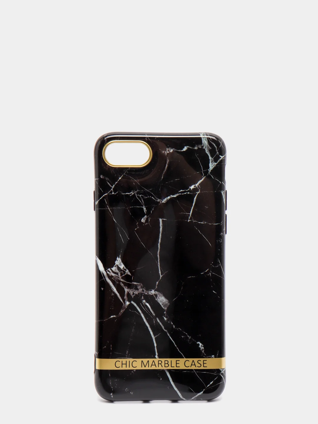 Черный чехол для iPhone 6 / 6plus, 7-8 / 7-8plus "Принты"