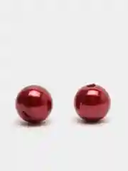 Бордовый бусины жемчужные 10 мм