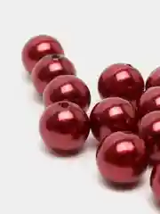 Бордовый бусины жемчужные 10 мм