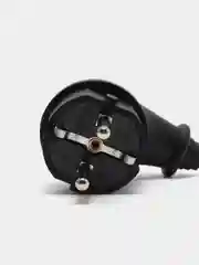 Вилка электрическая угловая каучуковая 230В, 2P+PE, 16A, IP44, Smartbuy каучук