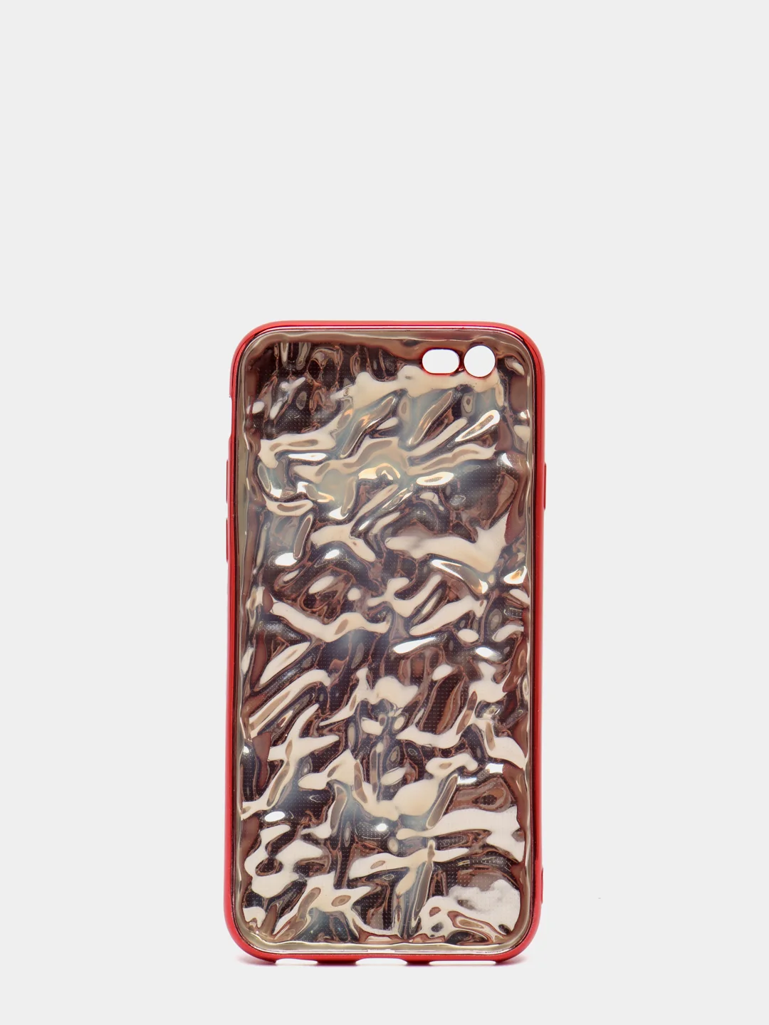 Красный чехол для iPhone 6 / 6plus, 7-8 / 7-8plus "Принты"