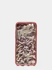Красный чехол для iPhone 6 / 6plus, 7-8 / 7-8plus "Принты"