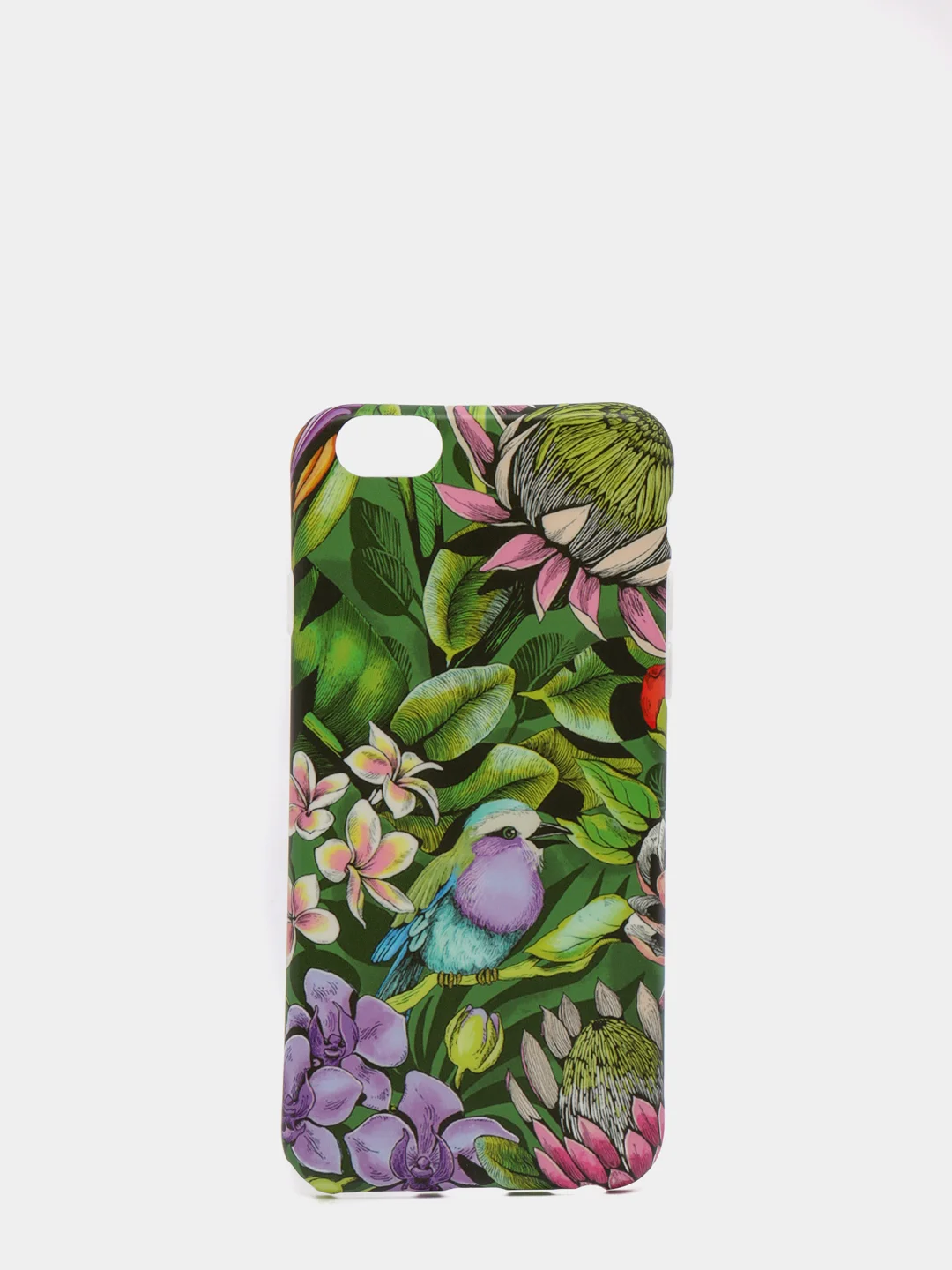 Фиолетовый чехол "Растения" для iPhone 6 / 7 / 8 / 6 Plus / 7 Plus / 8 Plus