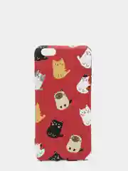 Красный чехол для iPhone 6/6plus, 7-8 / 7-8plus "Животные"