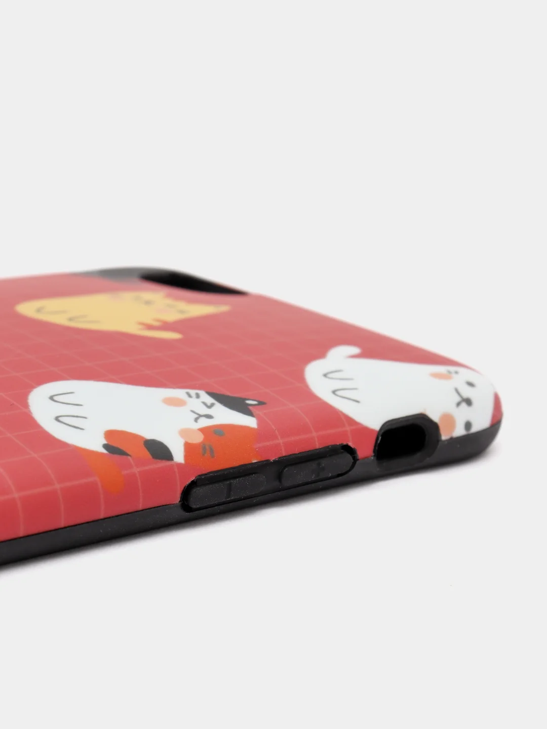 Красный чехол для iPhone 6/6plus, 7-8 / 7-8plus "Животные"