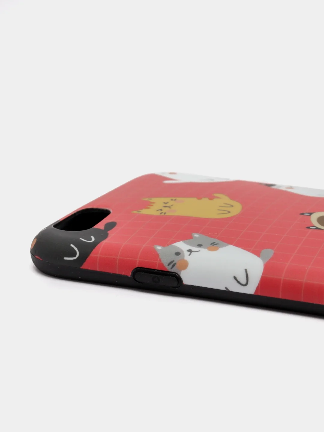 Красный чехол для iPhone 6/6plus, 7-8 / 7-8plus "Животные"