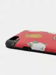 Красный чехол для iPhone 6/6plus, 7-8 / 7-8plus "Животные"