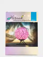 Светодиодый ночник из ротанга APEYRON, фиолетовый