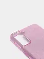 Сиреневый чехол блестящий SAMSUNG S21