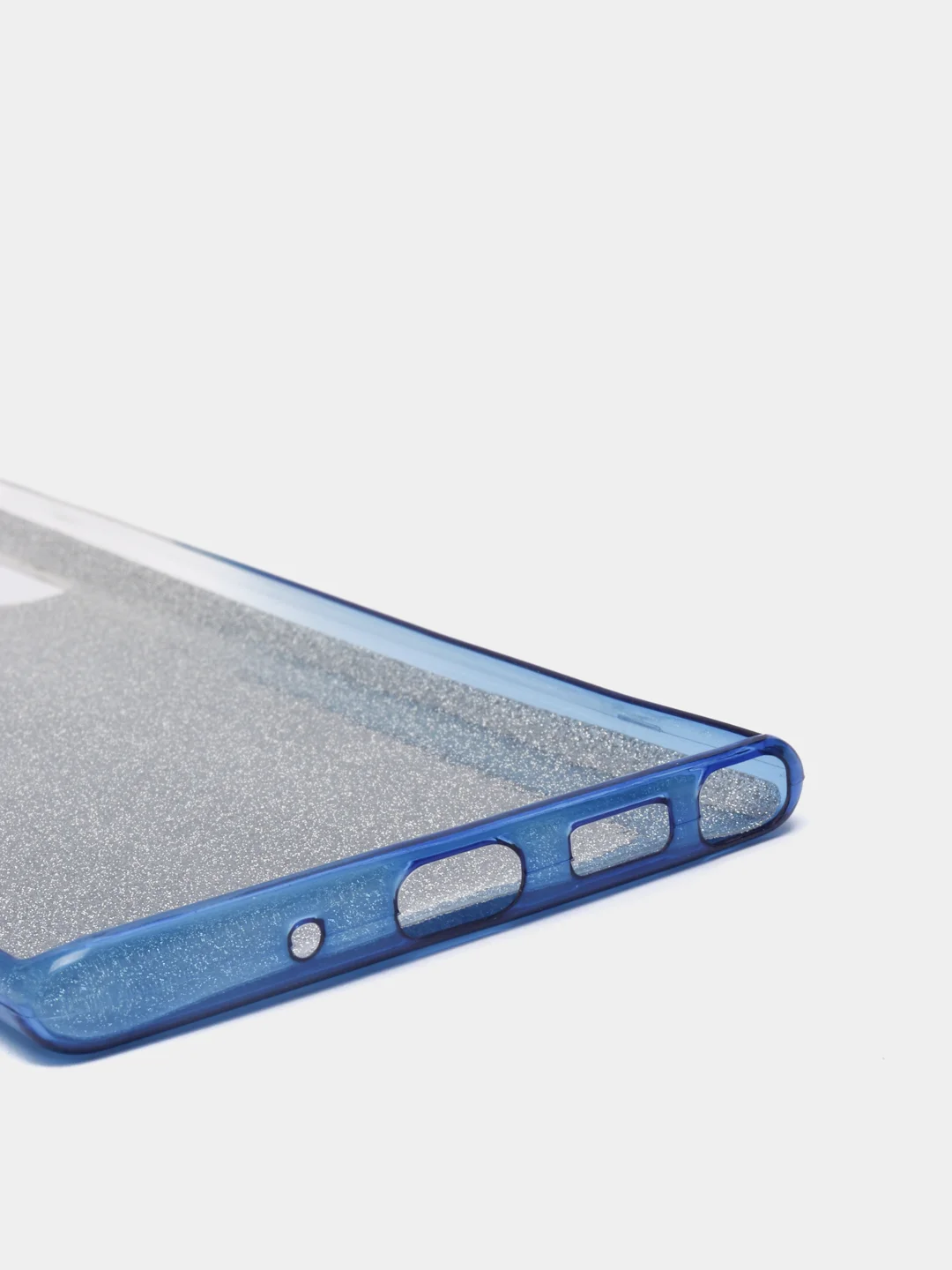 Голубой чехол Samsung Note 10 Plus / Note 10 pro с бархатом внутри