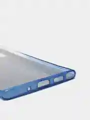 Голубой чехол Samsung Note 10 Plus / Note 10 pro с бархатом внутри
