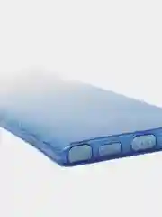 Голубой чехол Samsung Note 10 Plus / Note 10 pro с бархатом внутри