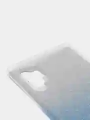 Голубой чехол Samsung Note 10 Plus / Note 10 pro с бархатом внутри