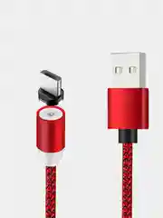 Оранжевый магнитный кабель для зарядки Micro USB, Type C, Lightning