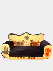 Черный детский диванчик, раскладной