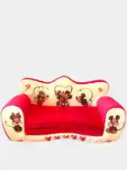 Коралловый детский диванчик, раскладной