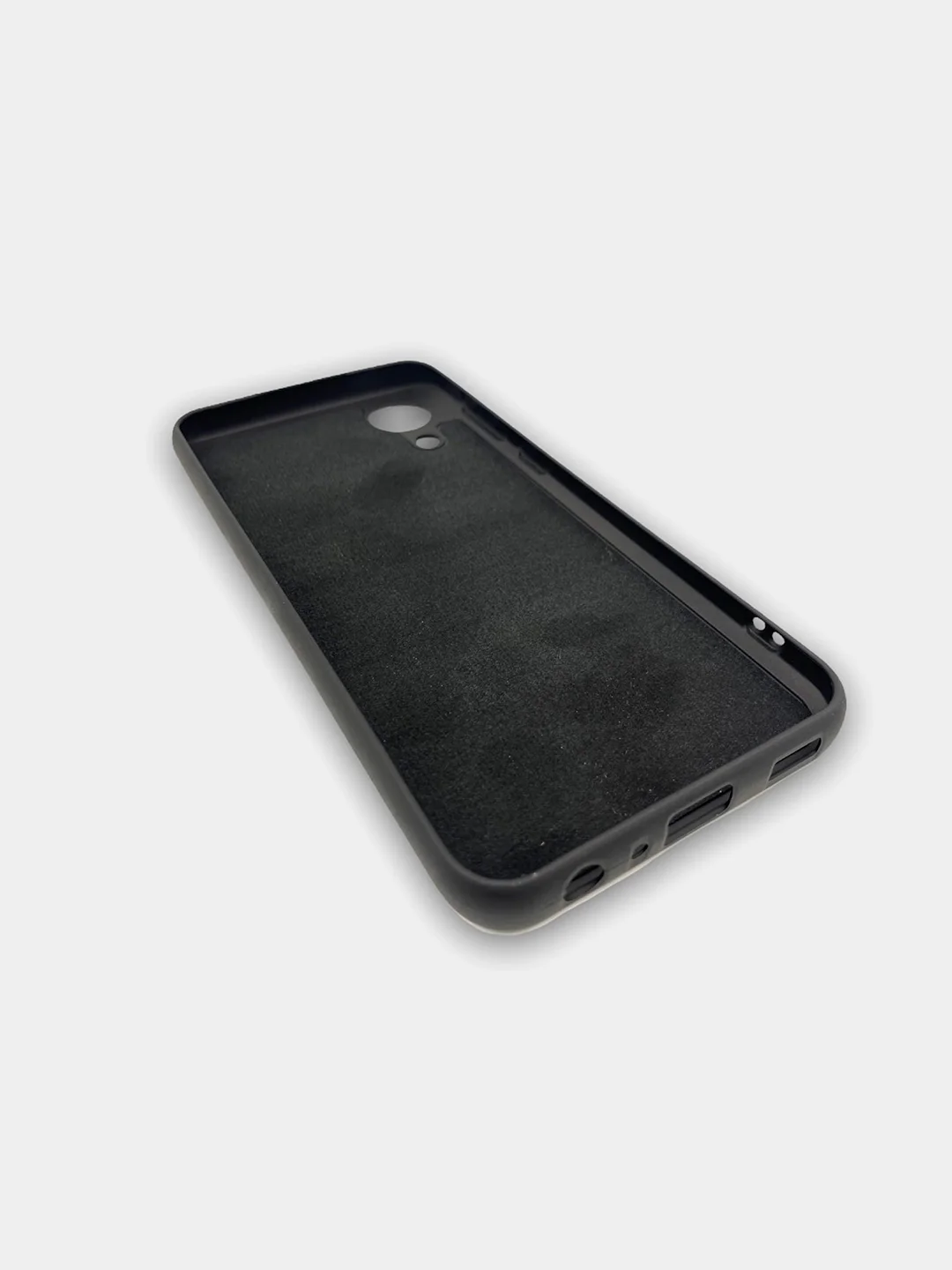 Черный чехол Samsung Galaxy A03 Core, с бархатной подкладкой