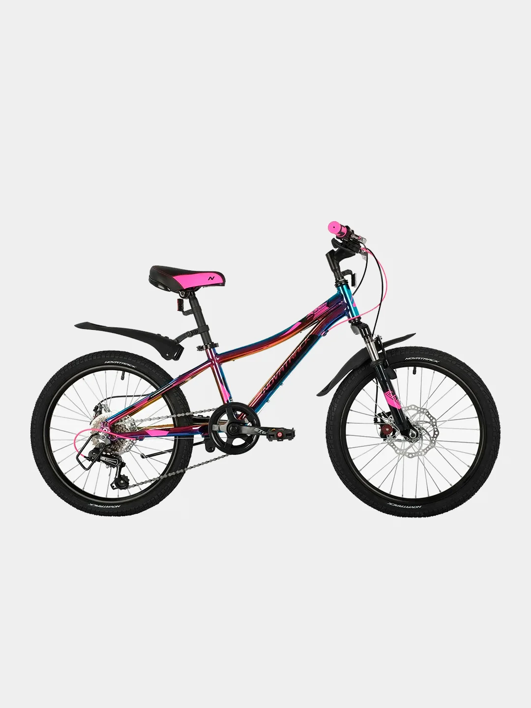 Велосипед 20" Novatrack Katrina, 2021, цвет фиолетовый металлик