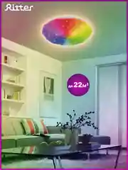 Светильник потолочный светодиодный с пультом люстра Ritter BRILLIANCE RGB, 60Вт 52217 1