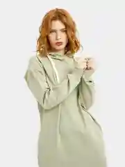 Платье худи с капюшоном, женское удлинённое, с длинным рукавом, тёплое Lilians
