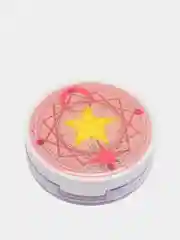 Розовый контейнер для контактных линз / Набор для контактных линз MOON AND STAR