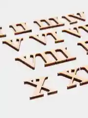 Серый цифры римские, арабские. Циферблат для часов. фанера толщина 3 мм