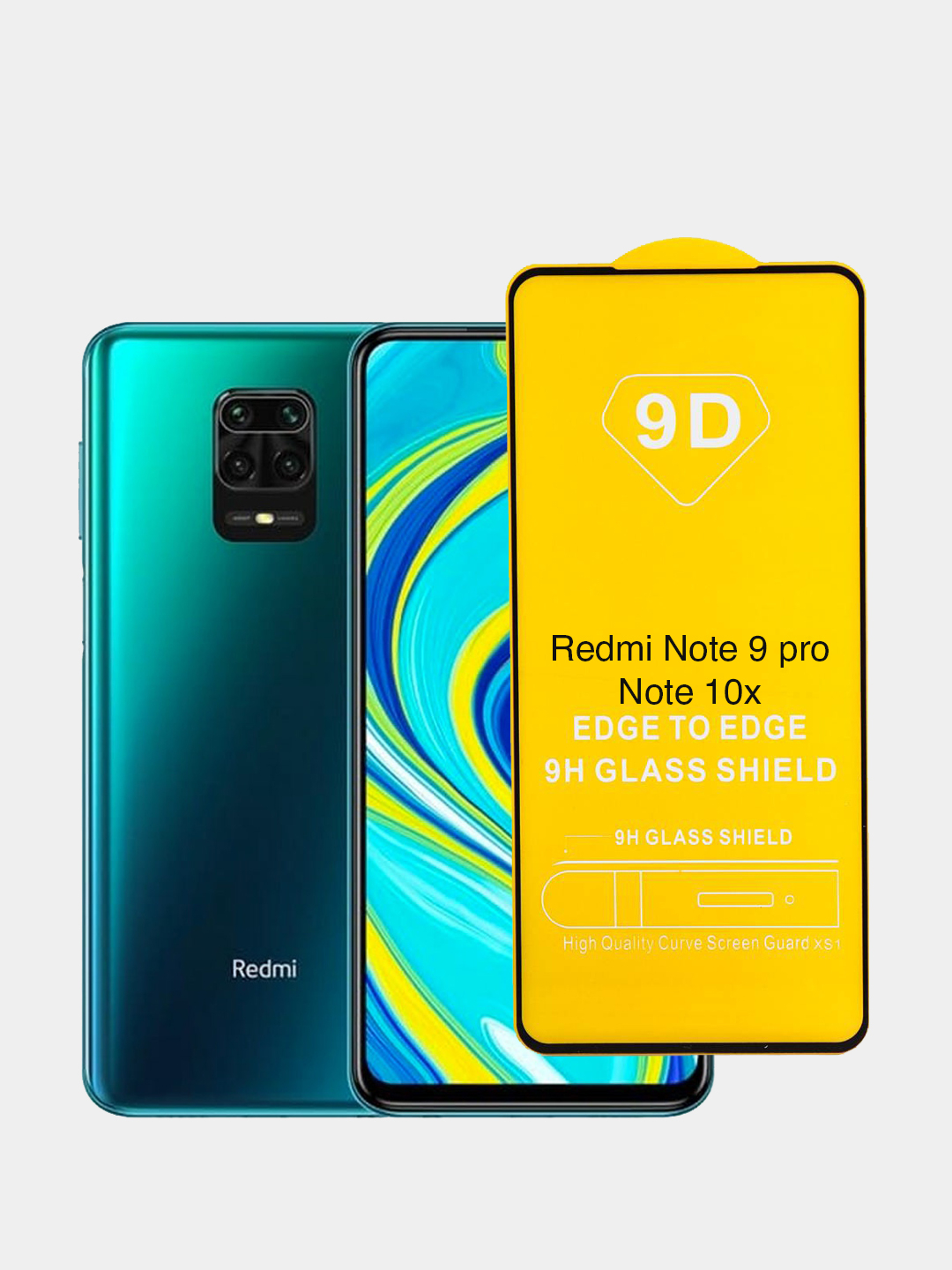 Защитное стекло 9D Xiaomi Redmi Note 9 Pro Redmi 10X купить по цене 149 ? в  интернет-магазине KazanExpress